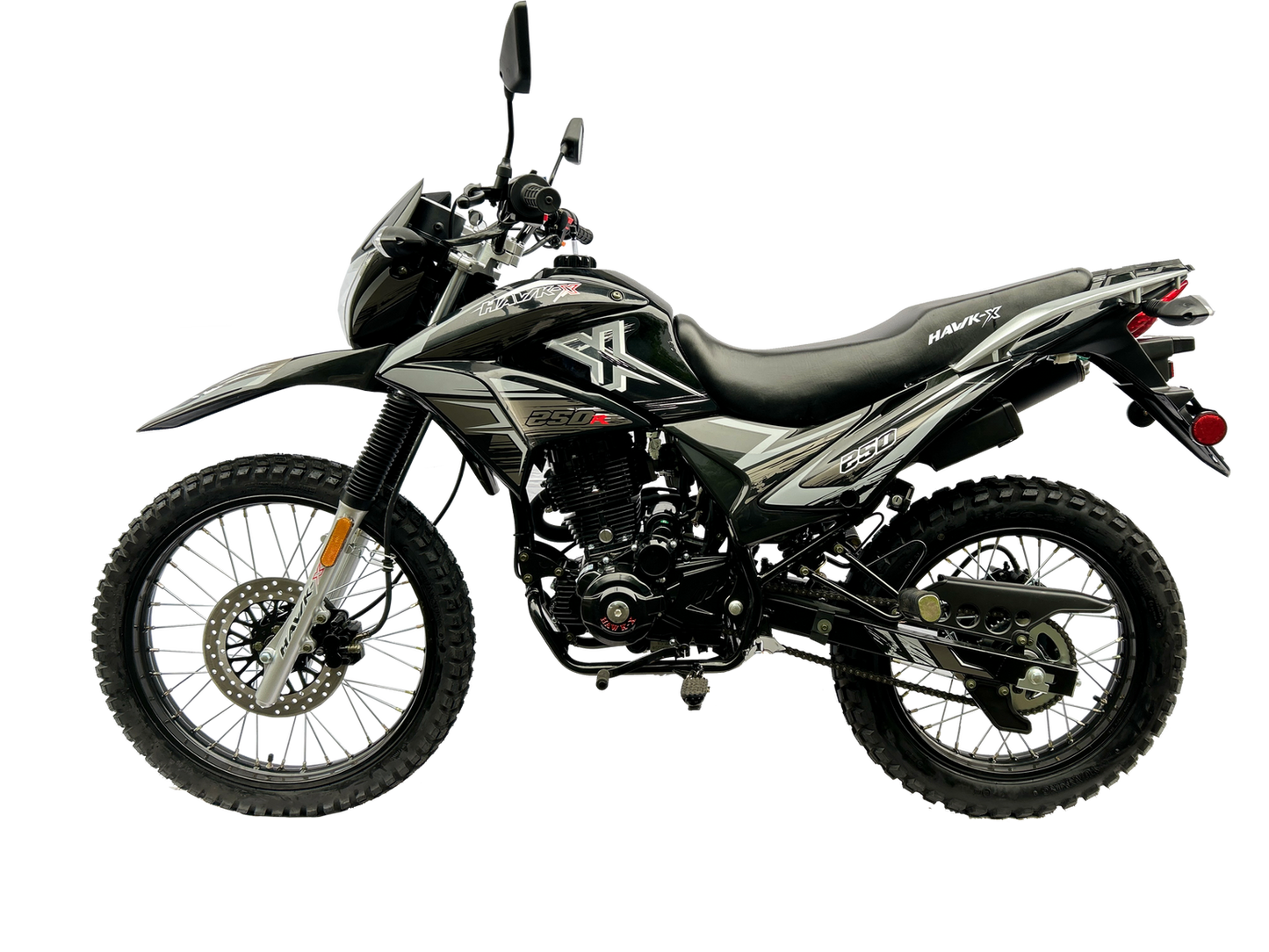 Hawk X 250cc Dual Sport Motorcycle D.O.T.