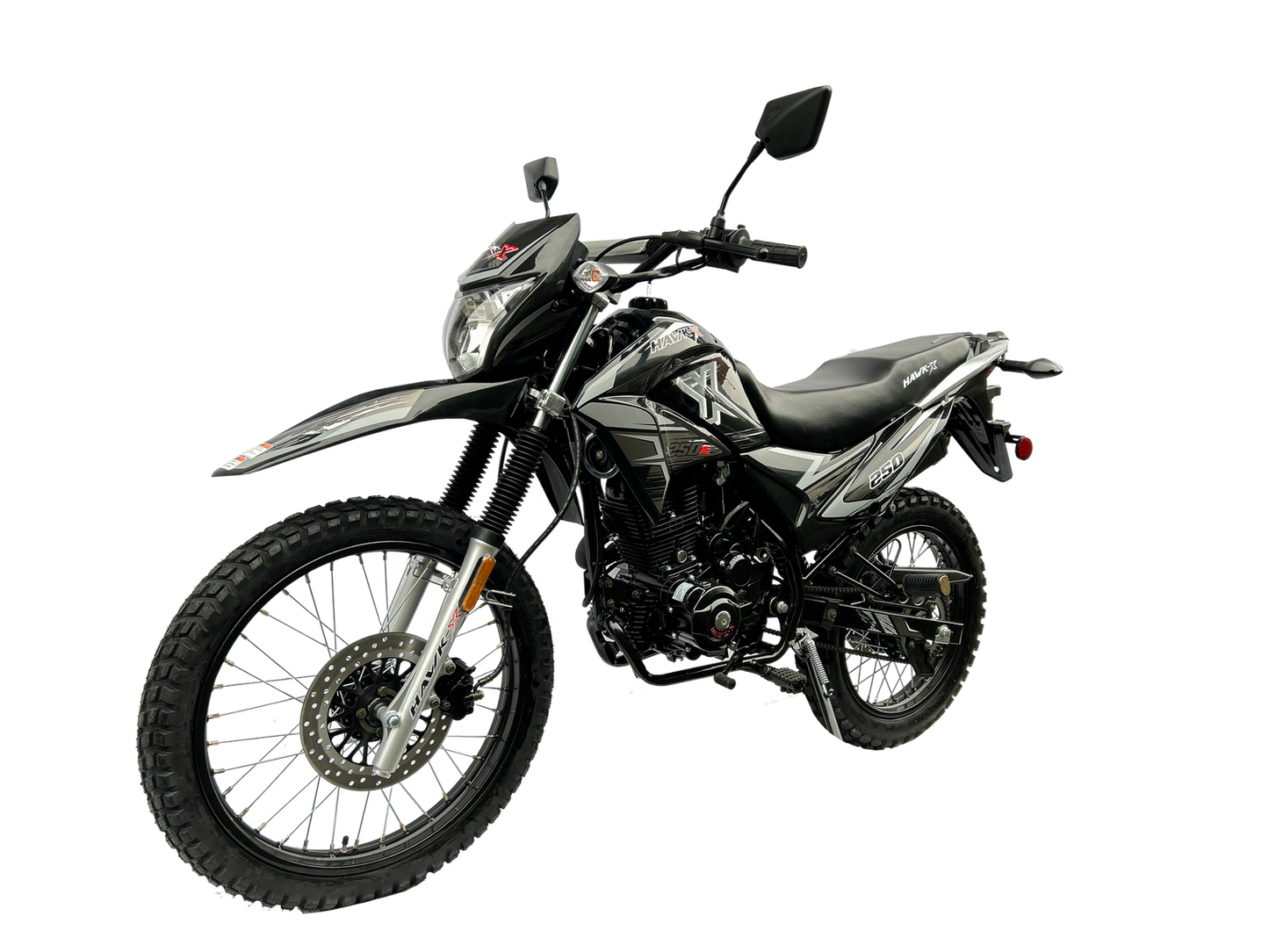 Hawk X 250cc Dual Sport Motorcycle D.O.T.